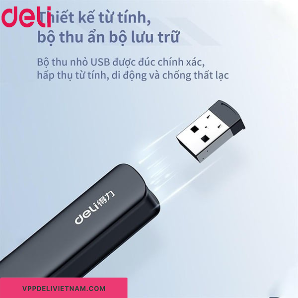 Bút chỉ bảng laser trình chiếu Deli 2808P - Ảnh 5